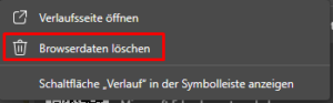 Browserdaten löschen